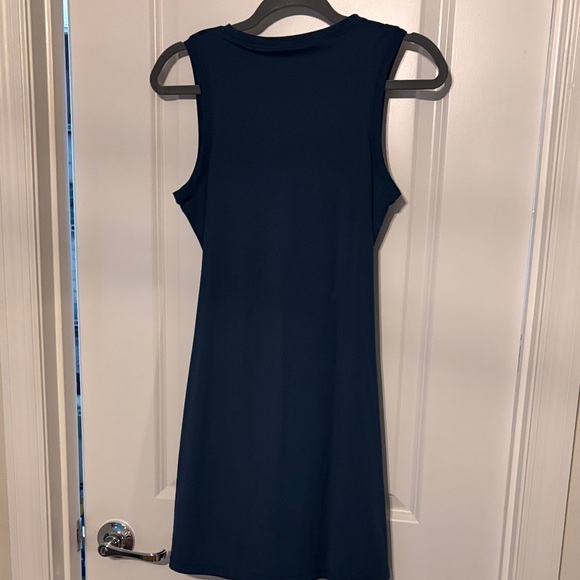 HALARA Navy Blue Tie-Front Mini Dress - Picture 5 of 5